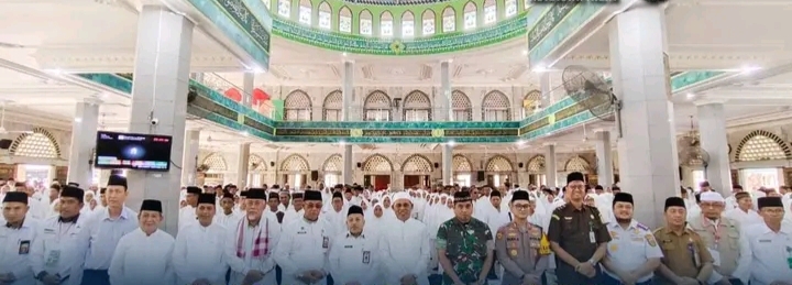 Buka Manasik Haji Tingkat Kabupaten, Pj.Bupati H. Herman Berpesan Kepada CJH: Luruskan Niat