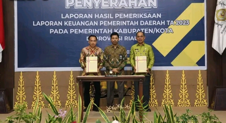 Indragiri Hilir Raih Opini WTP Ke Delapan Secara Berturut-turut dari BPK Perwakilan Riau