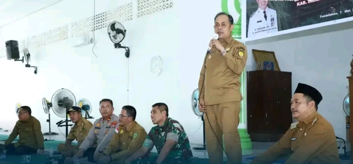 Launching Optimalisasi Lahan Kodim 0314/Inhil Th. 2024 Di Kel. Benteng Kec. Sungai Batang