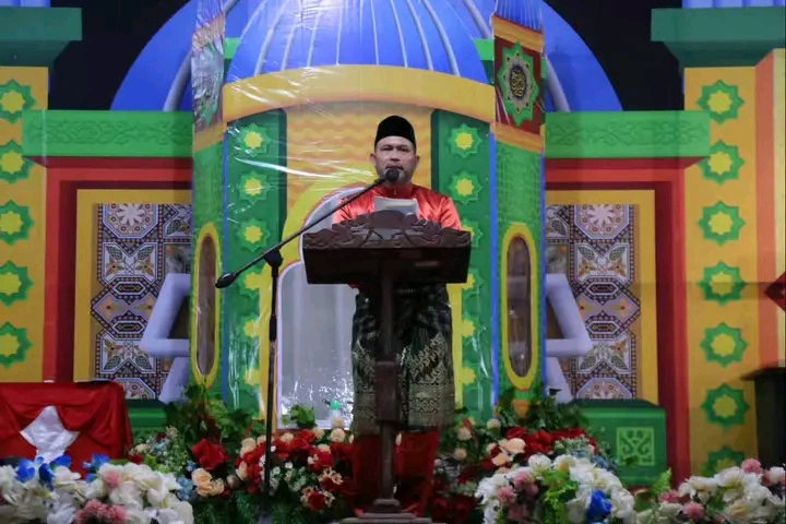 Pembukaan MTQ ke- XIV Tingkat kecamatan Pulau Burung Berlangsung Meriah