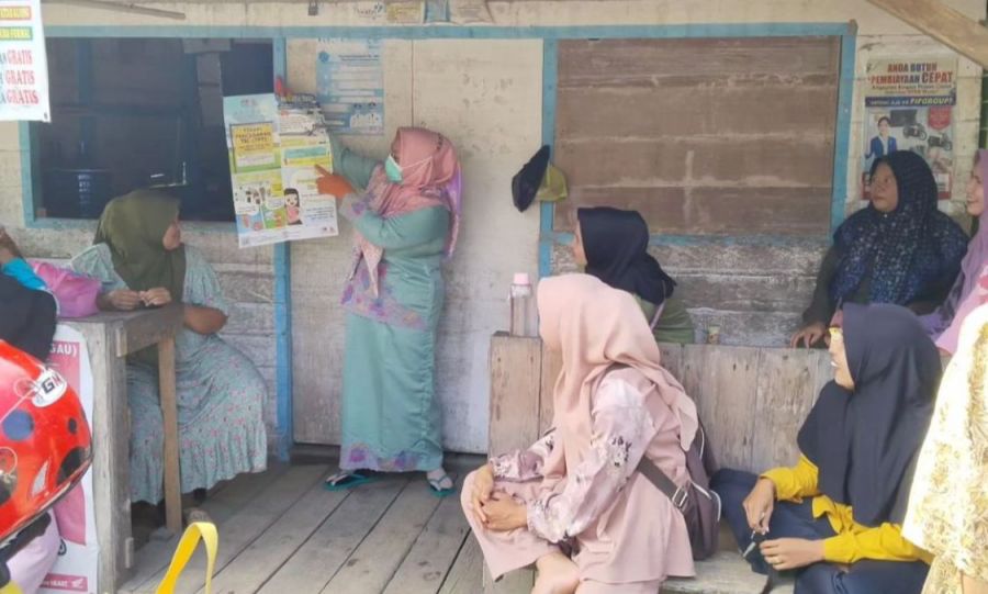 Penyuluhan TBC di Paud Pelita Hati Desa Sungai Dusun