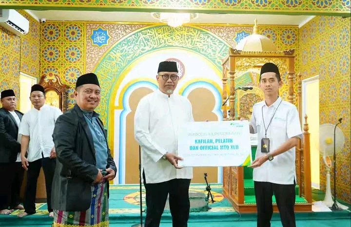 Pj.Bupati Diwakili As. 1 Setda Inhil Lepas 119 Kafilah Ikuti MTQ Ke-42 Tingkat Prov. Riau TH 2024