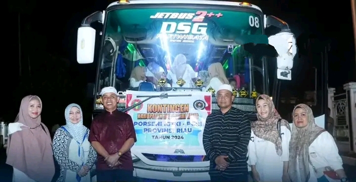 Pj.Bupati Herman Lepas 65 Orang Kontingen IGTKI Inhil Ikuti PORSENI Ke-II Tingkat Provinsi Riau
