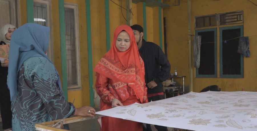 Sebagai Ketua Dekranasda Inhil, Kartika Sari Lakukan Kunjungan Kerja Perdana