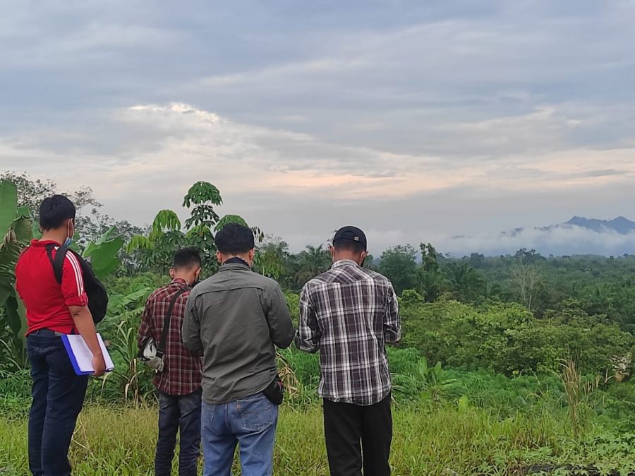 Tim Disbun dan Kantor Pertanahan Inhil Laksanakan Pemetaan Areal Perkebunan