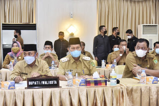 Wabup Inhil Ikuti Rapat Penyempurnaan Dokumen Usulan Rancangan UU